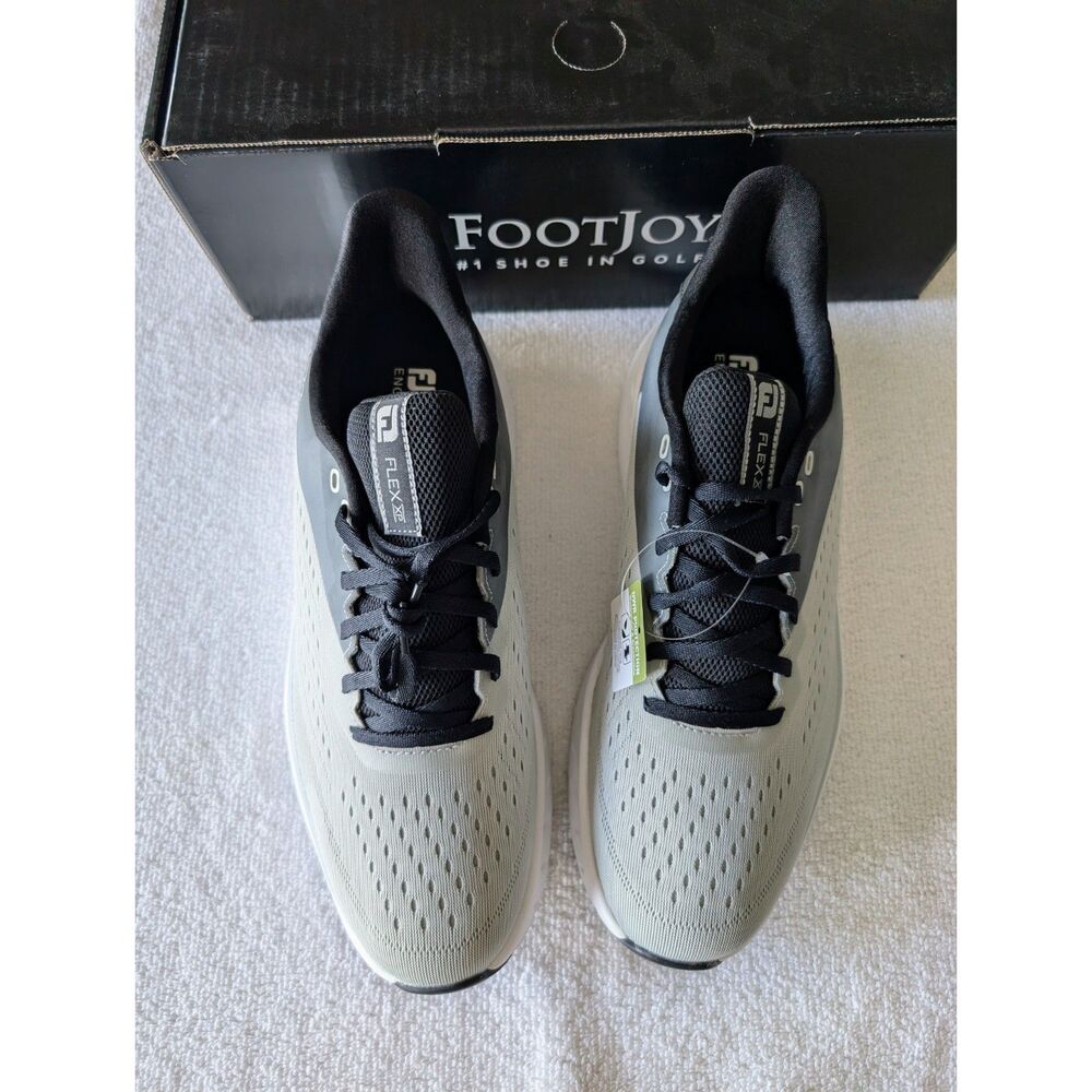FootJoy FJ Flex XP Golf Shoes Men’s Size9 Wide Gray Black Waterproof